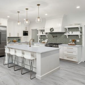 kitchen in newly constructed luxury home